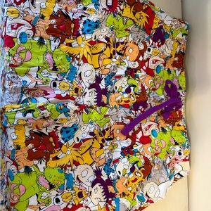 90s Nickelodeon Cartoon Character pants Multicolor